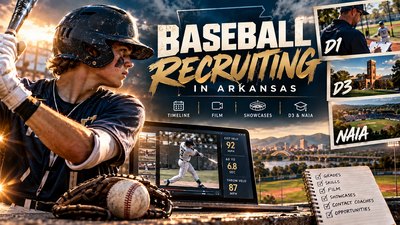 Baseball recruiting in Arkansas: timeline, film, and showcases.